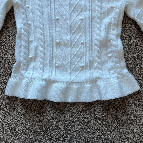 LOFT bobble ruffle hem sweater - Picture 5 of 6